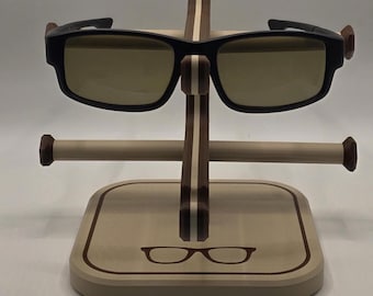 Retro Mid Century Glasses Stand | 3D Printed Eyeglass Holder Organizer