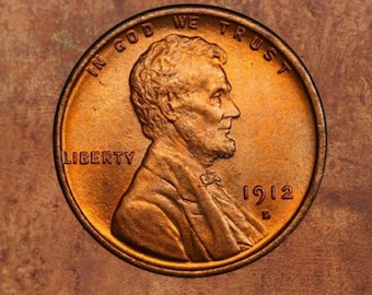 1912-D Lincoln penny_ old coin cent for collection  History Lovers