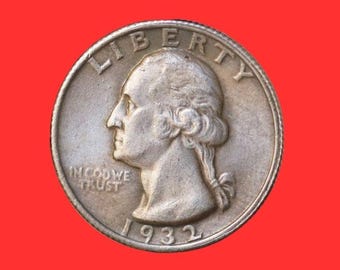 1932-S Washington Quarter  | Historic U.S. Coin | Vintage American Quarter Collectible