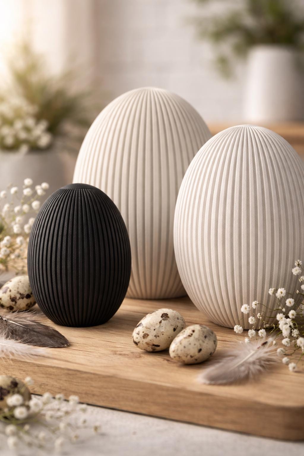 Large outdoor easter egg decorations