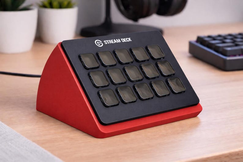 Streamdeck Stand Stream Deck Stand for Elgato – Ergonomic Mount, Desk Setup Accessory ...