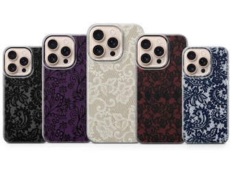 Florales Spitzenmuster Handyhülle | Elegante TPU Gelhülle
