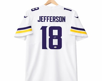 Hand Signed Autographed Jersey Justin Jefferson Beckett COA