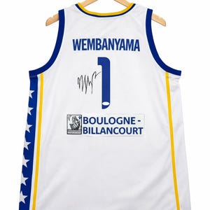 Hand Signed Autographed Victor Wembanyama Jersey #1 (Basketball) JSA COA image 1