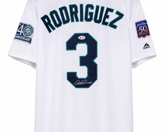 Alex Rodriguez #3 Signed Seattle Mariners Jersey Autographed MLB Jersey Beckett COA