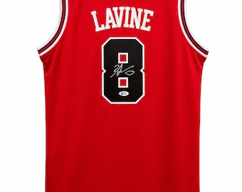 Hand Signed Autographed NBA Jersey Zach LaVine BULLS Size 50 Beckett COA