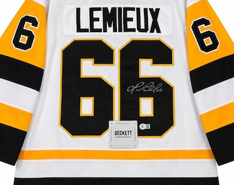 Mario Lemieux Pittsburgh Penguins #66 Signed Autographed Jersey – Beckett COA – NHL