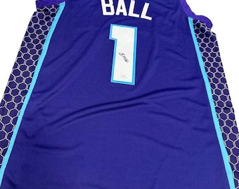 LaMelo Ball Signed Charlotte Hornets Jersey #1 Autographed NBA Basketball Jersey