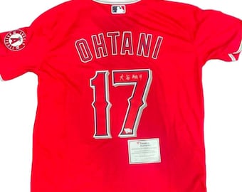 Authentic Jersey Shohei Ohtani Kanji MLB  LA Angels Fanatics Hologram