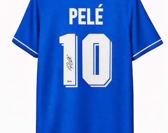 Hand Signed Autographed Pelé Soccer Jersey with Beckett COA