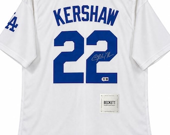 Clayton Kershaw Los Angeles Dodgers #22 Signed Autographed Jersey – Beckett COA – MLB