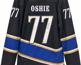 Hand Signed Autographed Hockey Jersey T. J. Oshie Size 52  Beckett COA