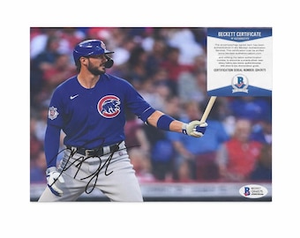 Hand Signed Autographed Kris Bryant Photo Bas Authentication
