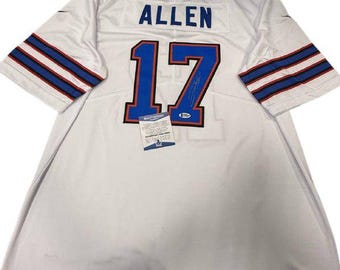 NFL Autographed Buffalo Bills #17 Jersey Josh Allen BAS COA