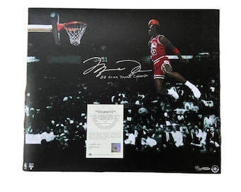 Michael Jordan Signed Autographed Photo – “88 Slam Dunk Champ” – UDA Certified