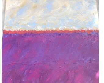 Original Acrylic Abstract Landscape Painting - 16 x 20