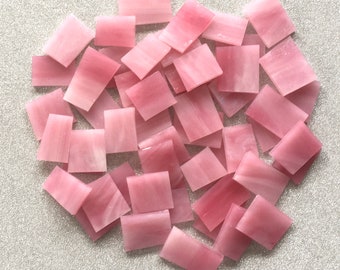PINK Streaky Stained Glass - 50 Pieces