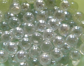 SALE - 50 CLEAR Glass Pearls for Crafts - Mosaic Supplies/Floral/Wedding/Candle Displays