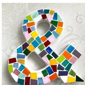 Mosaic AMPERSAND - Multi-Color Stained Glass