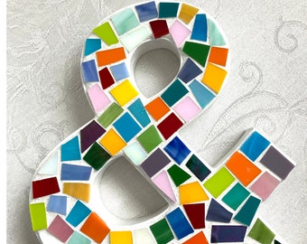 Mosaic AMPERSAND - Multi-Color Stained Glass