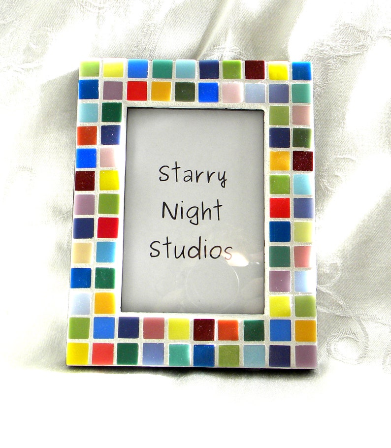 SALE Colorful MOSAIC Frame Multi Color Tiles
