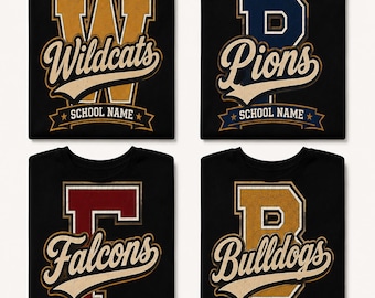Mascotte scolaire personnalisée (football, baseball, hockey) - Design rétro PNG, Équipe scolaire personnalisée PNG, Mascotte personnalisée PNG, Football personnalisé PNG