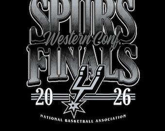 San Antonio Spurs Western Conference Finals PNG | Championship Basketball Shirt Design | Vintage Sports PNG | Transparent Digital Download