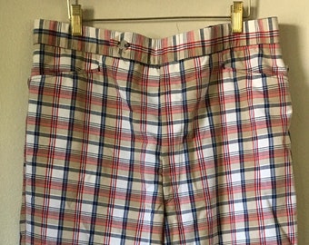 Vintage 60s/70s Divots Golf Pant Casual Fun Plaid Preppy Sporting Mens Dads Day Decadencefashion Menswear