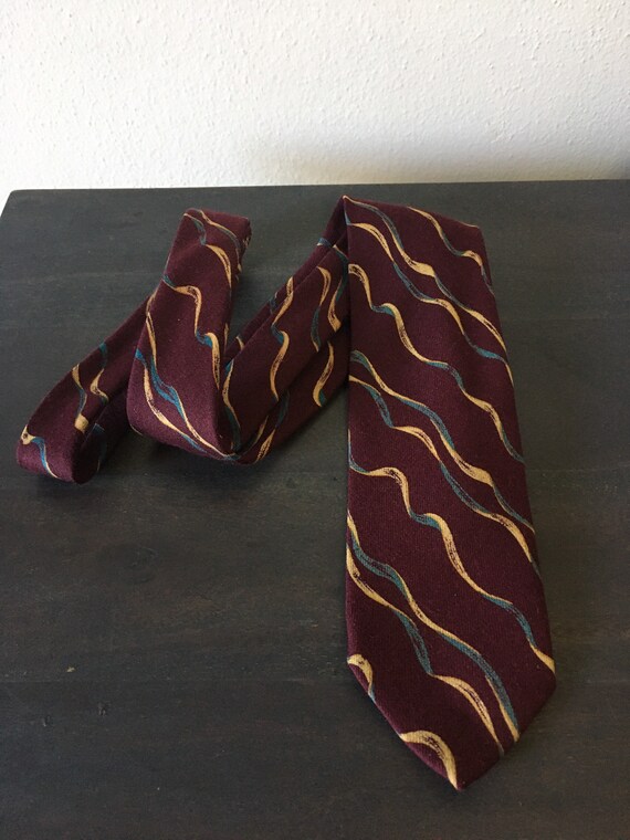 Vintage 60s/70s Necktie Giorgio Armani Mod Thin Ti