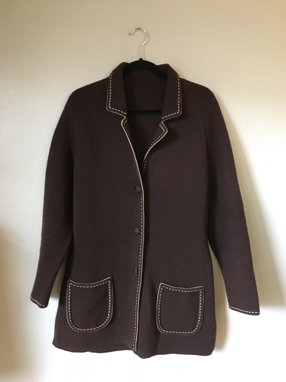 Vintage 1950s/1960s Womens Sweater Cardigan Coat M