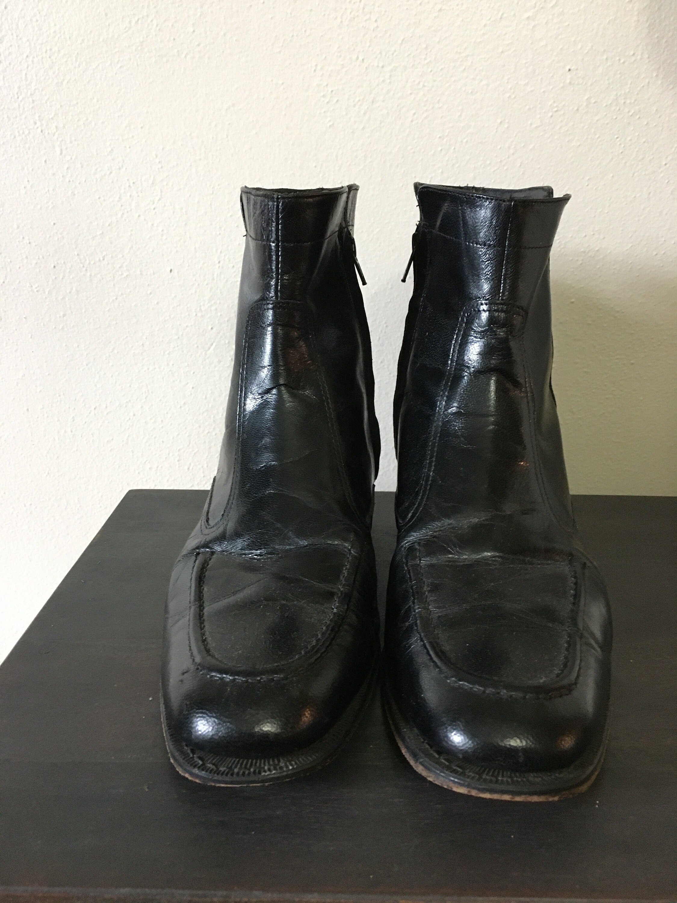 Florsheim Leather Western Indie Beatle Cowboy Leather Riding Men Boots Size 10 Brown Florsheim Leather Boots for Men for Sale | Shop New  main image 4