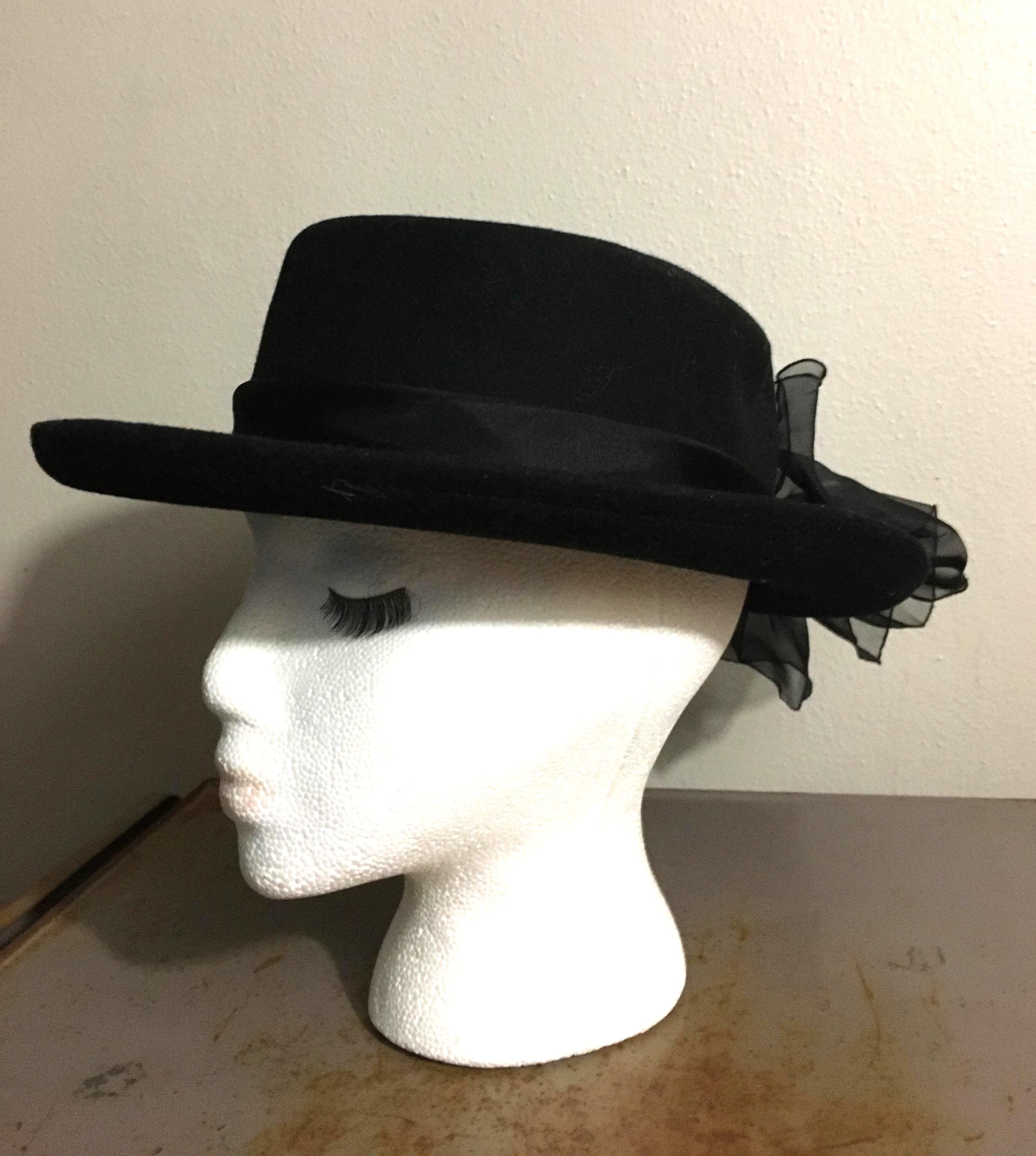 Black Arlin Wool Hat - Etsy