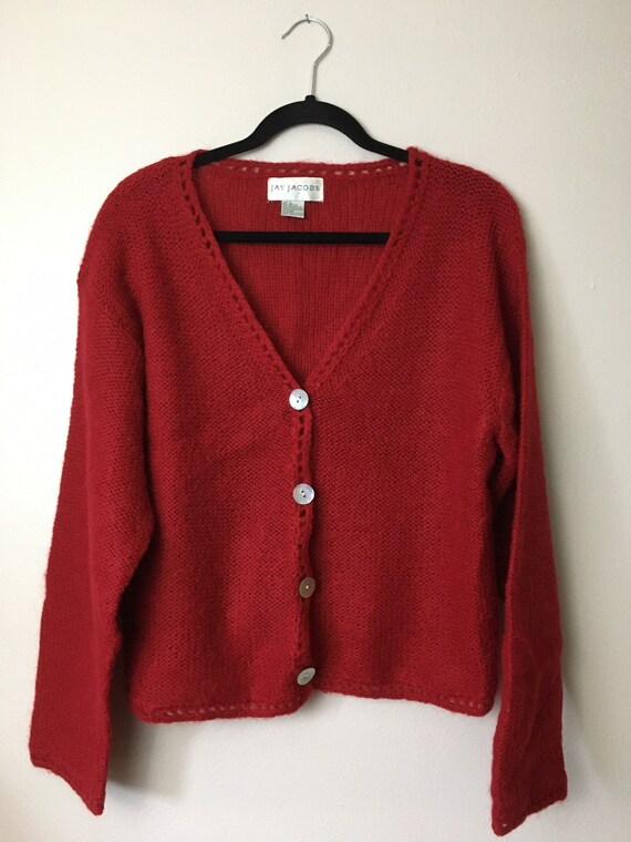 Vintage 1990s Cardigan Sweater Jay 
