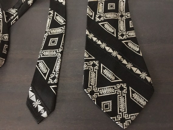 Vintage 60s/70s Necktie Mod Abstract Italian MITZ… - image 2