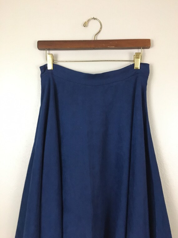 Vintage 1970s Skirt Maxi Ultra Suede Polyester Mo… - image 4