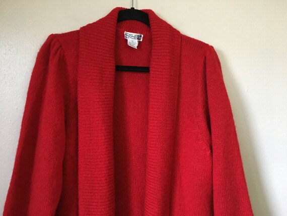 Vintage 1980s Womens Cardigan Sweater Posh Adele … - image 3