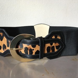 Vintage Leopard Belt Gold - Etsy display picture 1