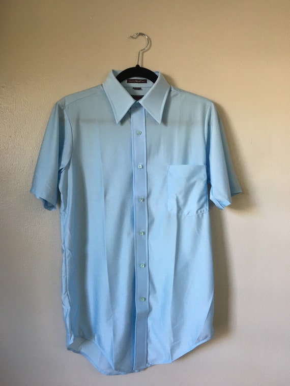 Vintage 1970s/1980s Mens Oxford Dress Van Heusen … - image 1