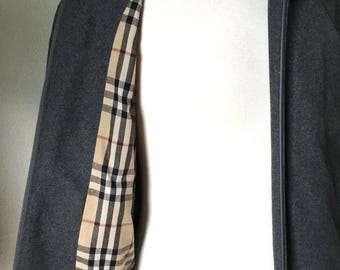 Vintage Burberry 1980s Herman Jacket/coat Wool Plaid