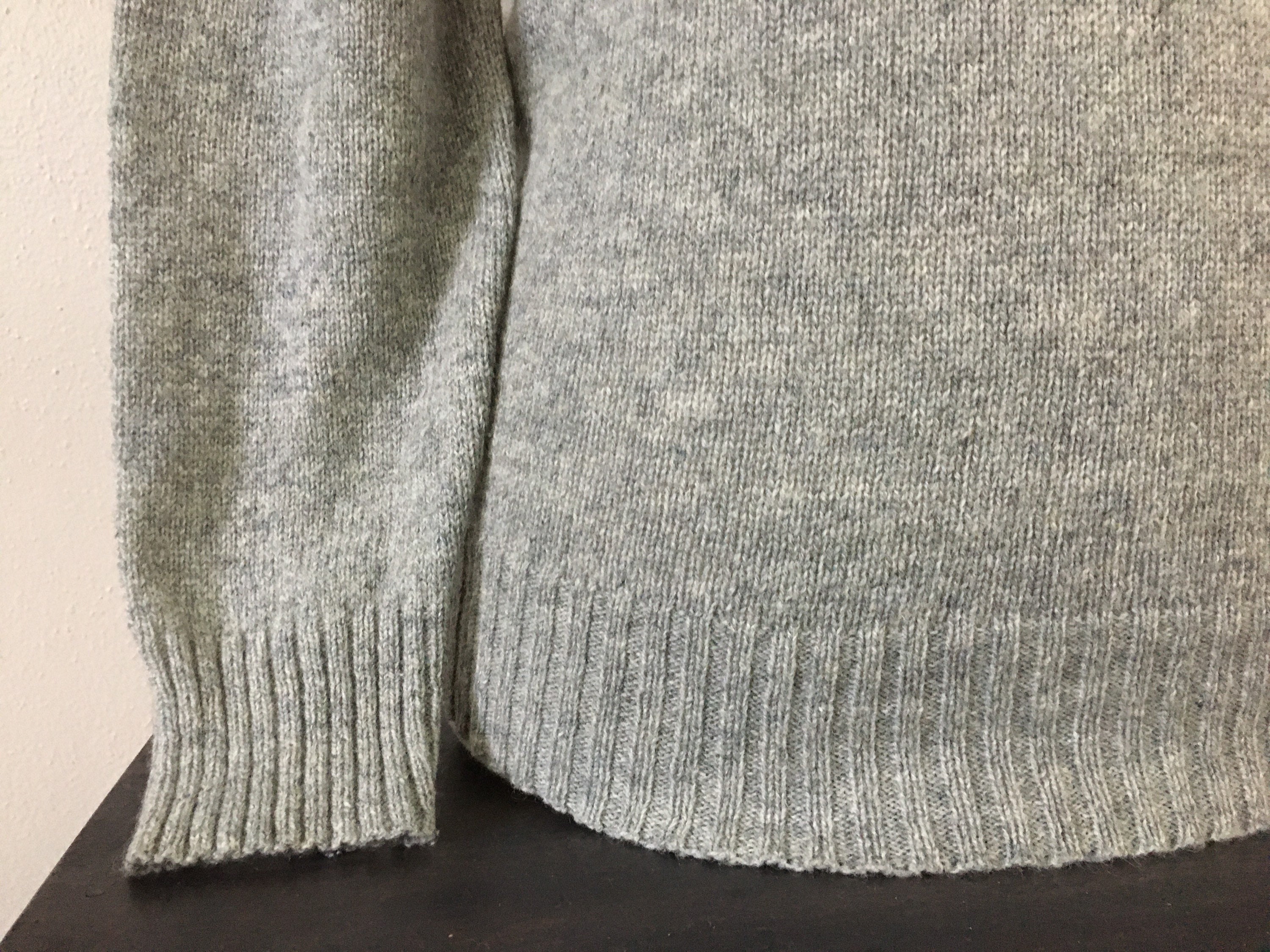 【限定価格セール！】 Casual Pullover Sweater Mens 1980s Vintage Puritan Wool Gray トップス