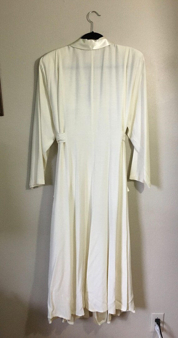 Vintage 1980s Robe Glam Posh WRII Rayon Shimmer L… - image 10