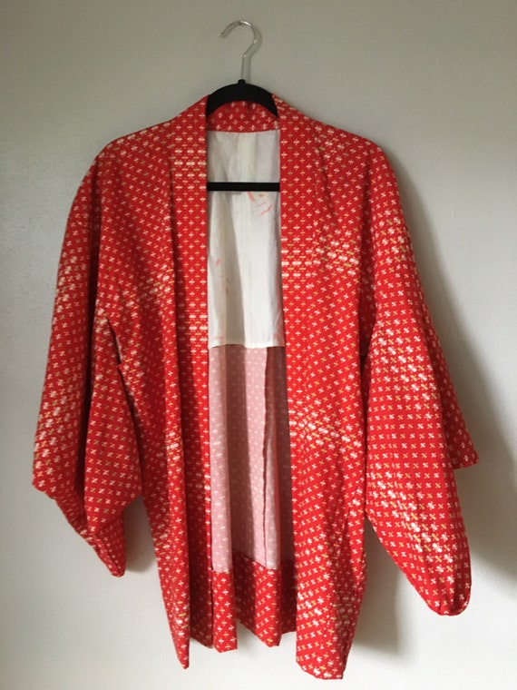 Vintage 1960s/1970s Japanese Robe Haori Kimono Jac