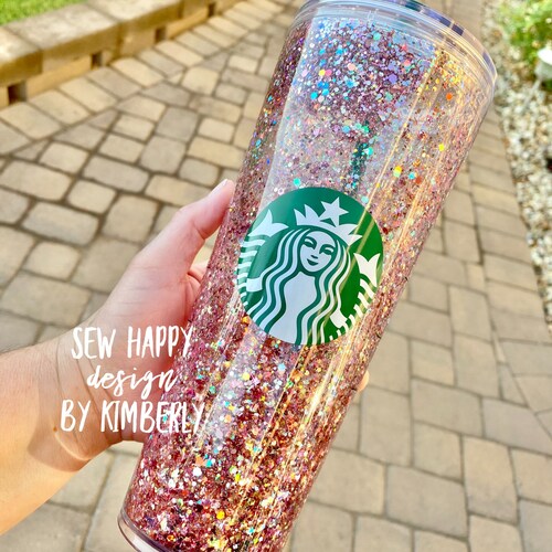 Snow Globe Glitter Filled Tumbler With Optional Etsy