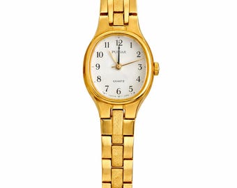 Vintage Pulsar Oval Watch | Quartz | Gold Tone | Made in Japan | V811-5300 R0