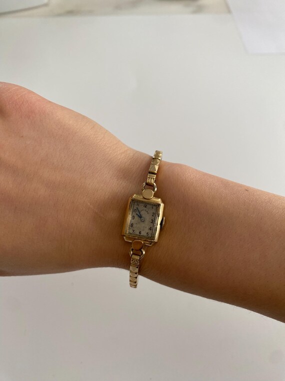 Antique Lady Elgin 14K Gold Filled Watch | Art Deco W… - Gem