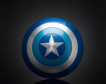 Escudo del Capitán América / Réplica de metal de 22 pulgadas, accesorio de cosplay
