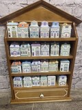 Vintage Lenox Spice Village 1989 24 Jar Set with Rack Rare