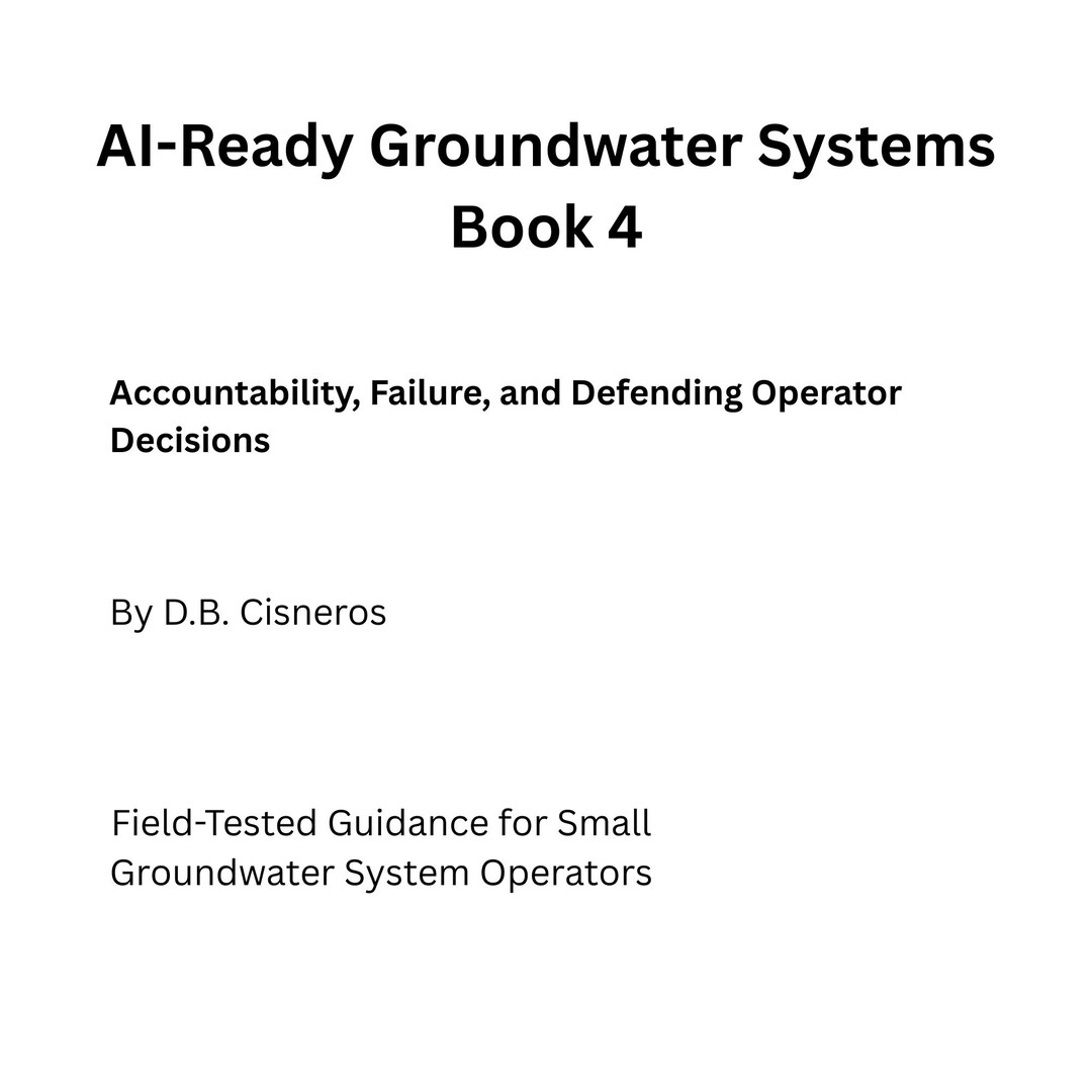 Operators Guide Book Groundwater Operator Guide Book 4 Accountability and Decision Defense ...