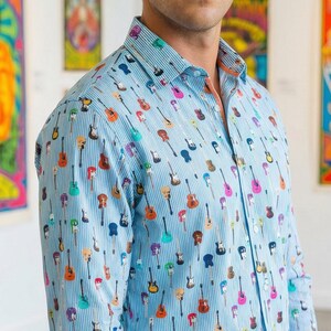 rock star dress shirts Mens Star Button Up Fashion Shirt | by Rock Roll n Soul