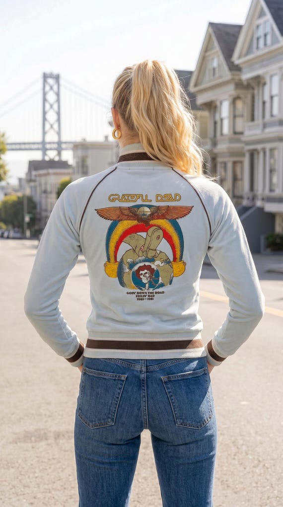 Vintage Y2K Trunk Ltd. GRATEFUL DEAD Limited Edition Track Jacket Size XS